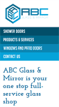 Mobile Screenshot of abcglassandmirror.com
