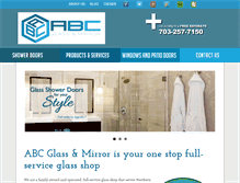Tablet Screenshot of abcglassandmirror.com